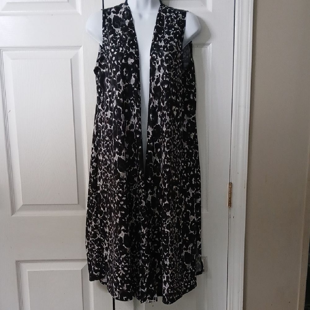 LuLaRoe Joy Leopard Cheetah open front vest Sz S NWOT